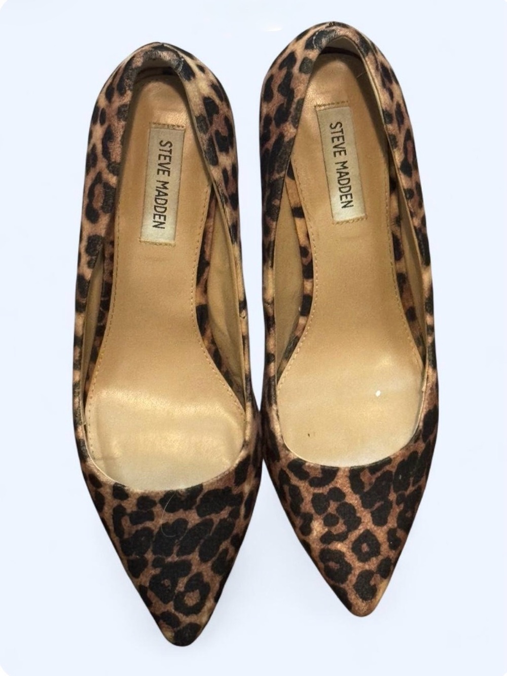 Steve Madden Leopard Print Pointed Toe Heels - Brown & Black